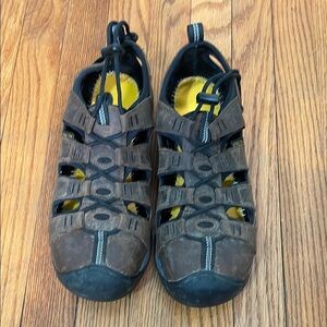 KEEN UTILITY ATLANTA II Work Shoe Sandal Steel Toe brown men’s size 10.5D